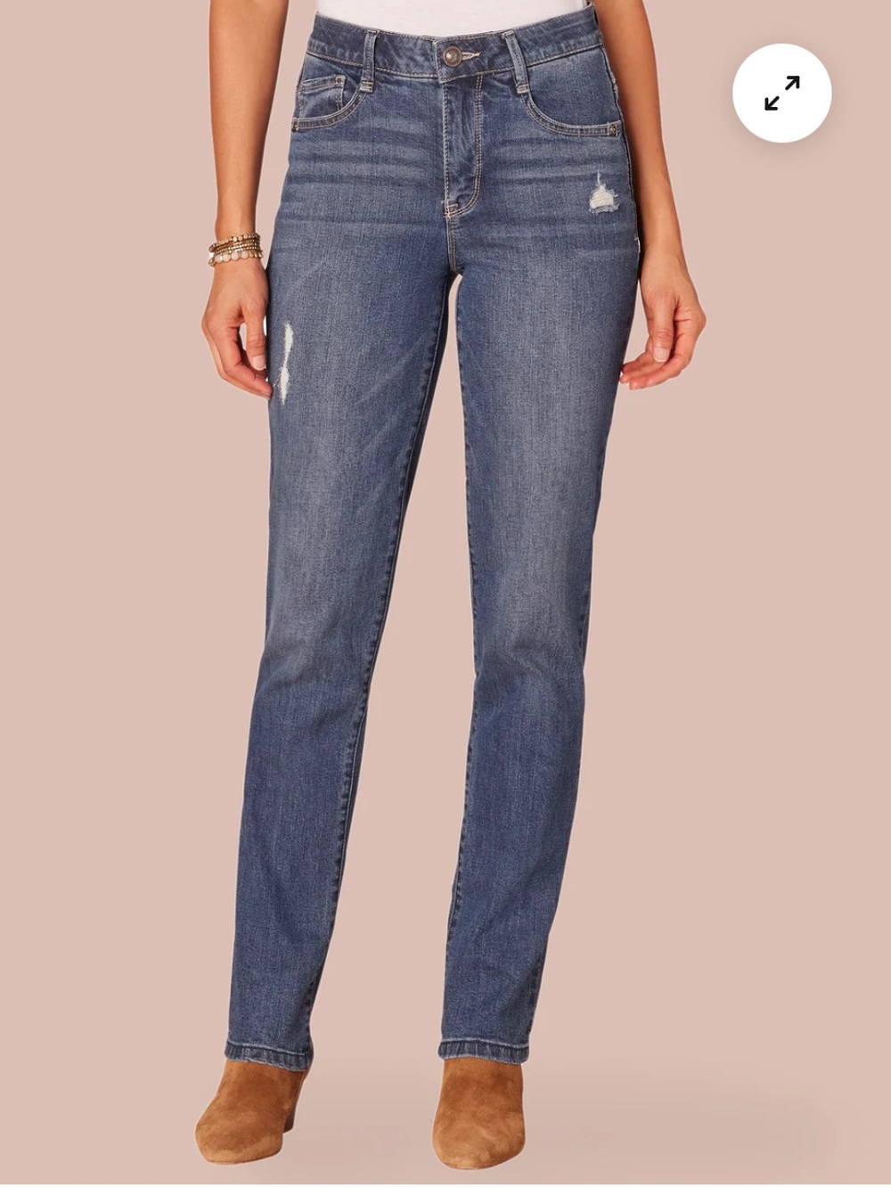 Democracy Classic Mid-Rise Straight Leg Jeans. Size 6.